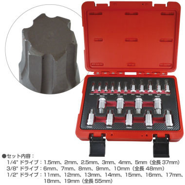 正規輸入品] マックツールズ 20Pc. メトリック マスター R.B.R.T. 六角
