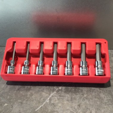 【中古】マックツールズ MACTOOLS SXMA7PT ドライブメトリックヘックスドライバーセット ソケット MAC TOOLS（マックツールズ） 7Pc. 3/8